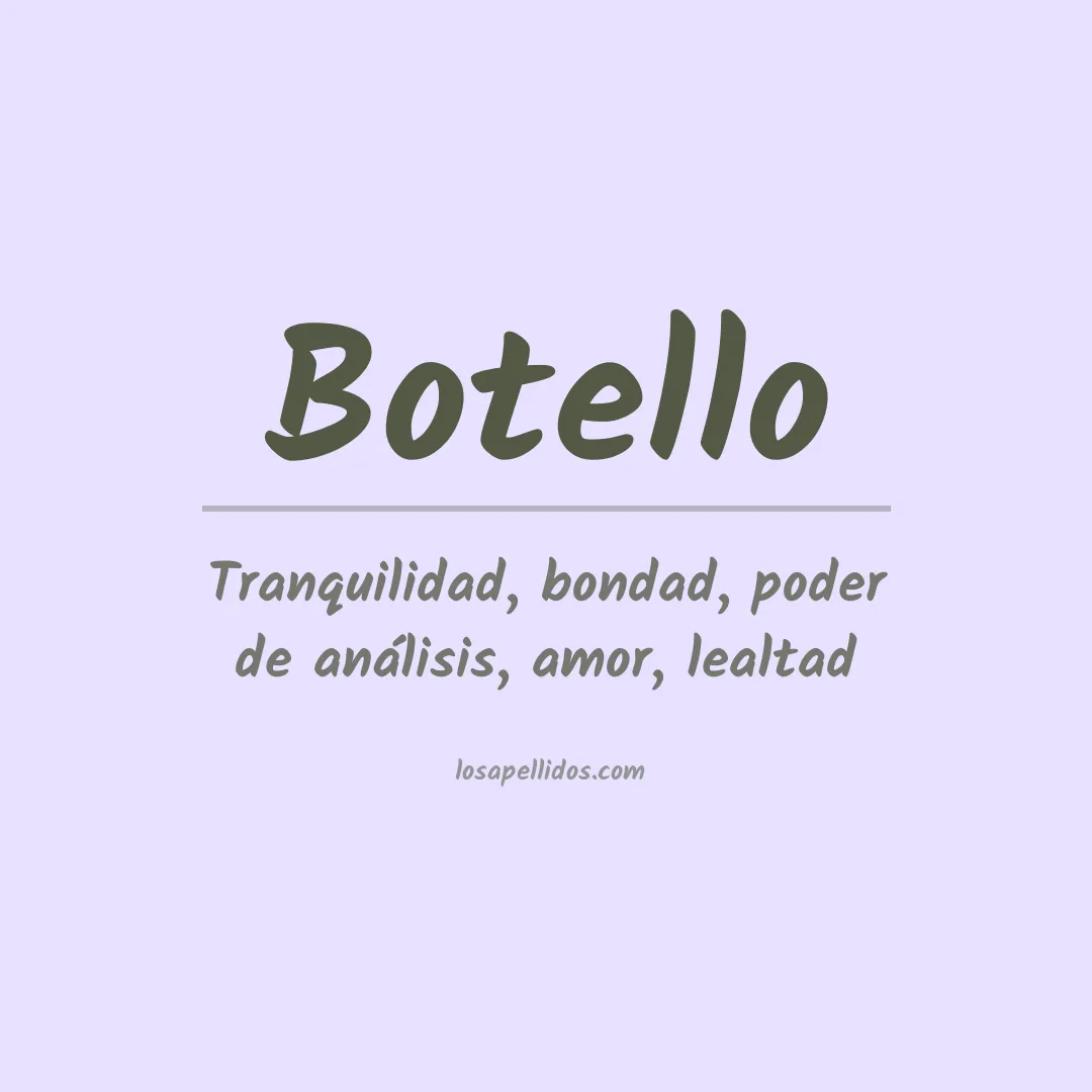 Apellido Botello