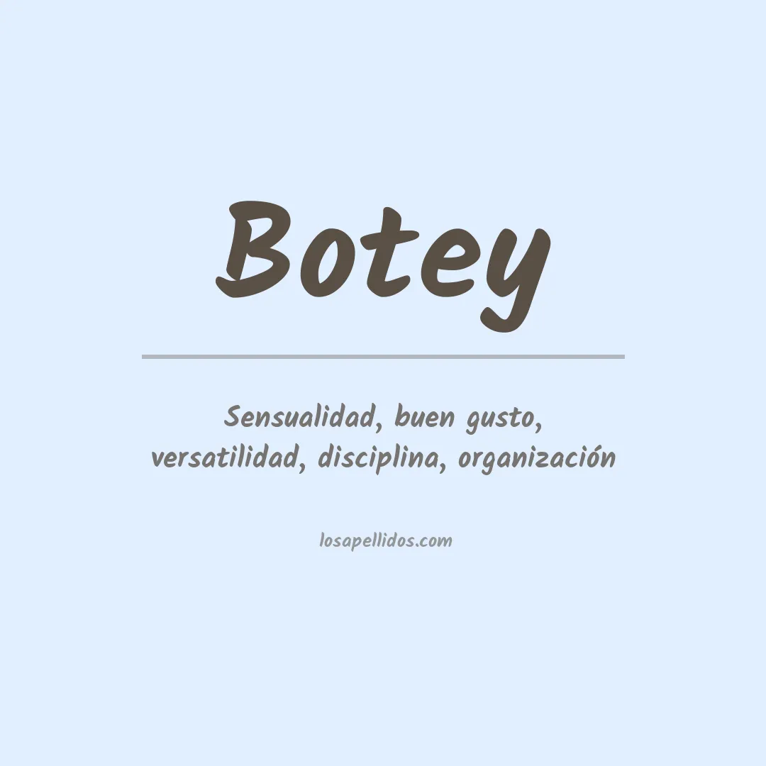 Apellido Botey