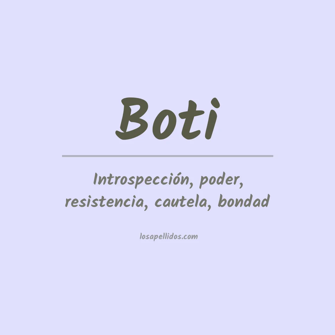 Apellido Boti