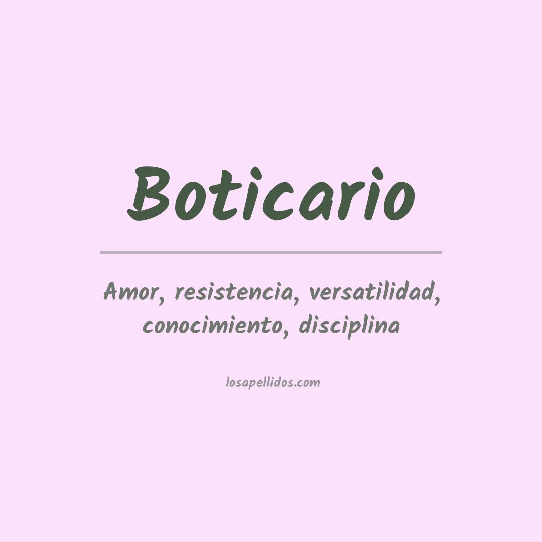 Apellido Boticario