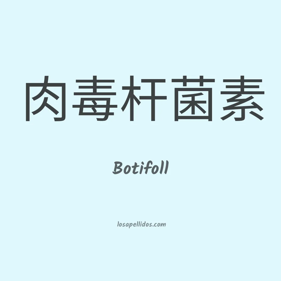 Botifoll en chino