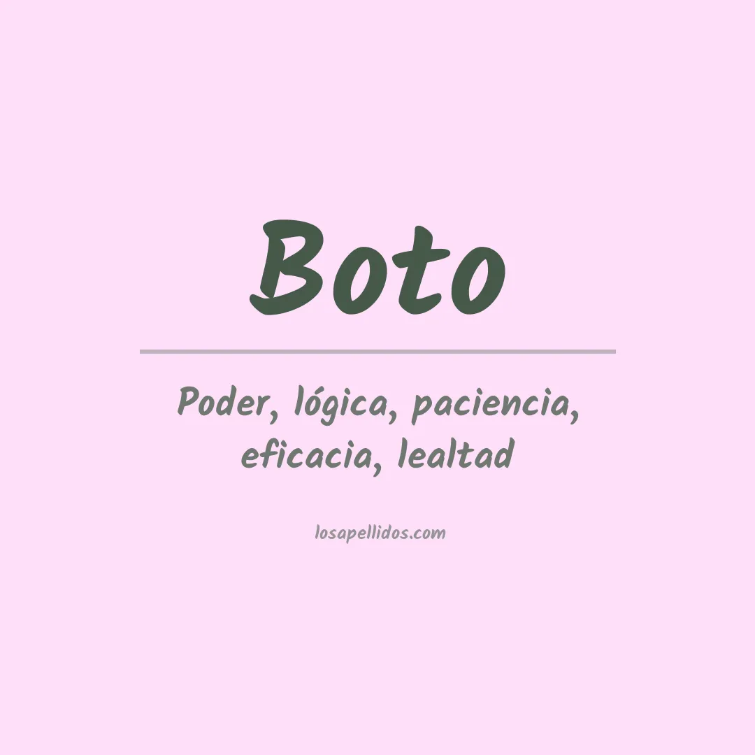 Apellido Boto
