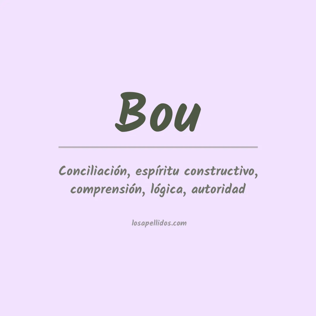 Apellido Bou
