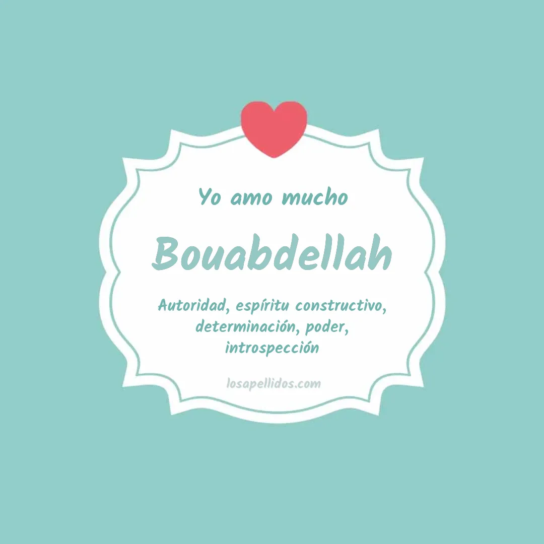 Yo amo mucho Bouabdellah