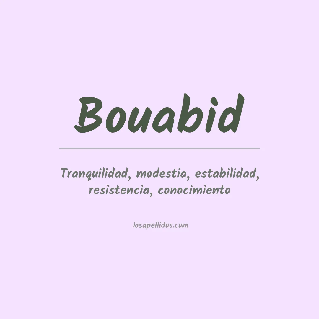 Apellido Bouabid