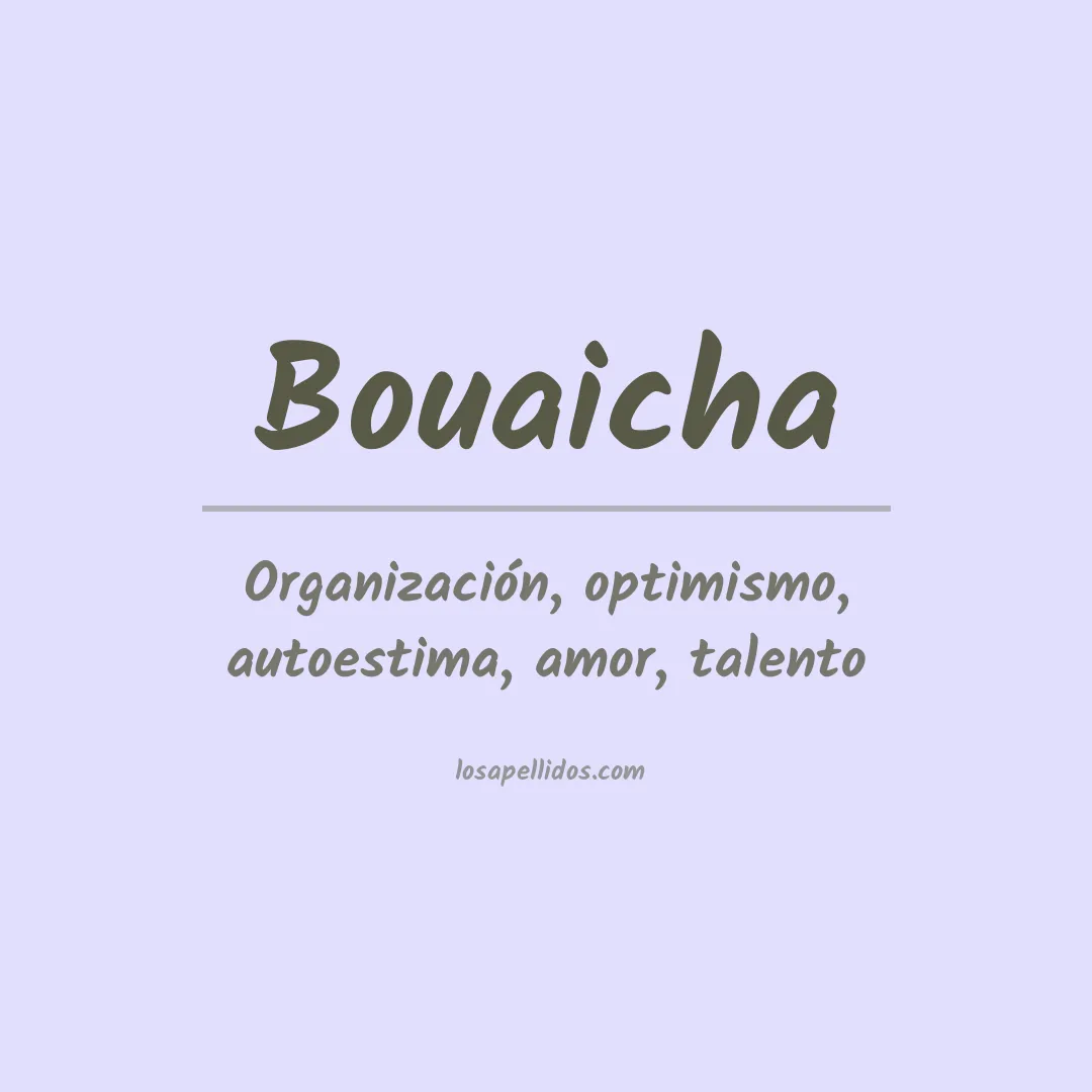 Apellido Bouaicha