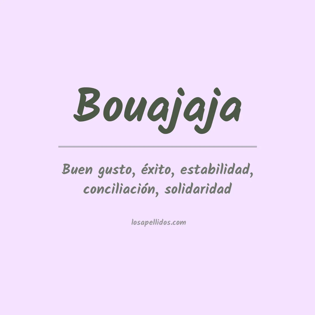 Apellido Bouajaja