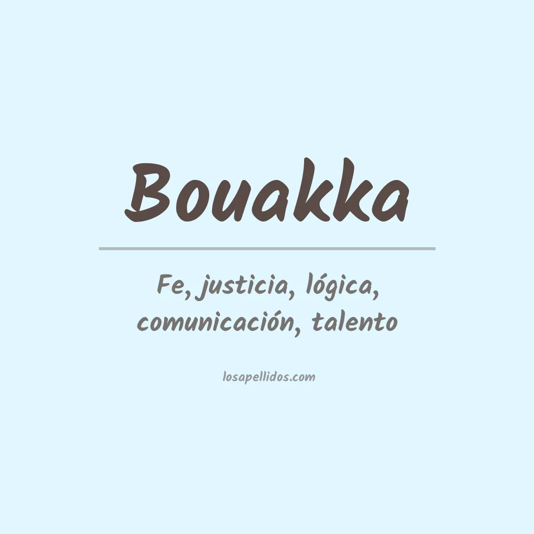 Apellido Bouakka
