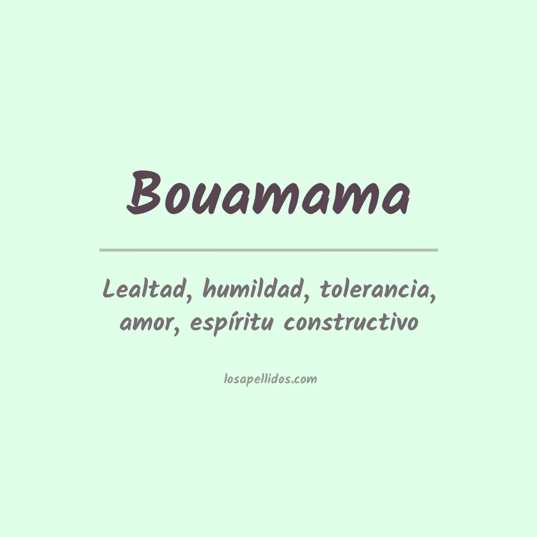 Apellido Bouamama