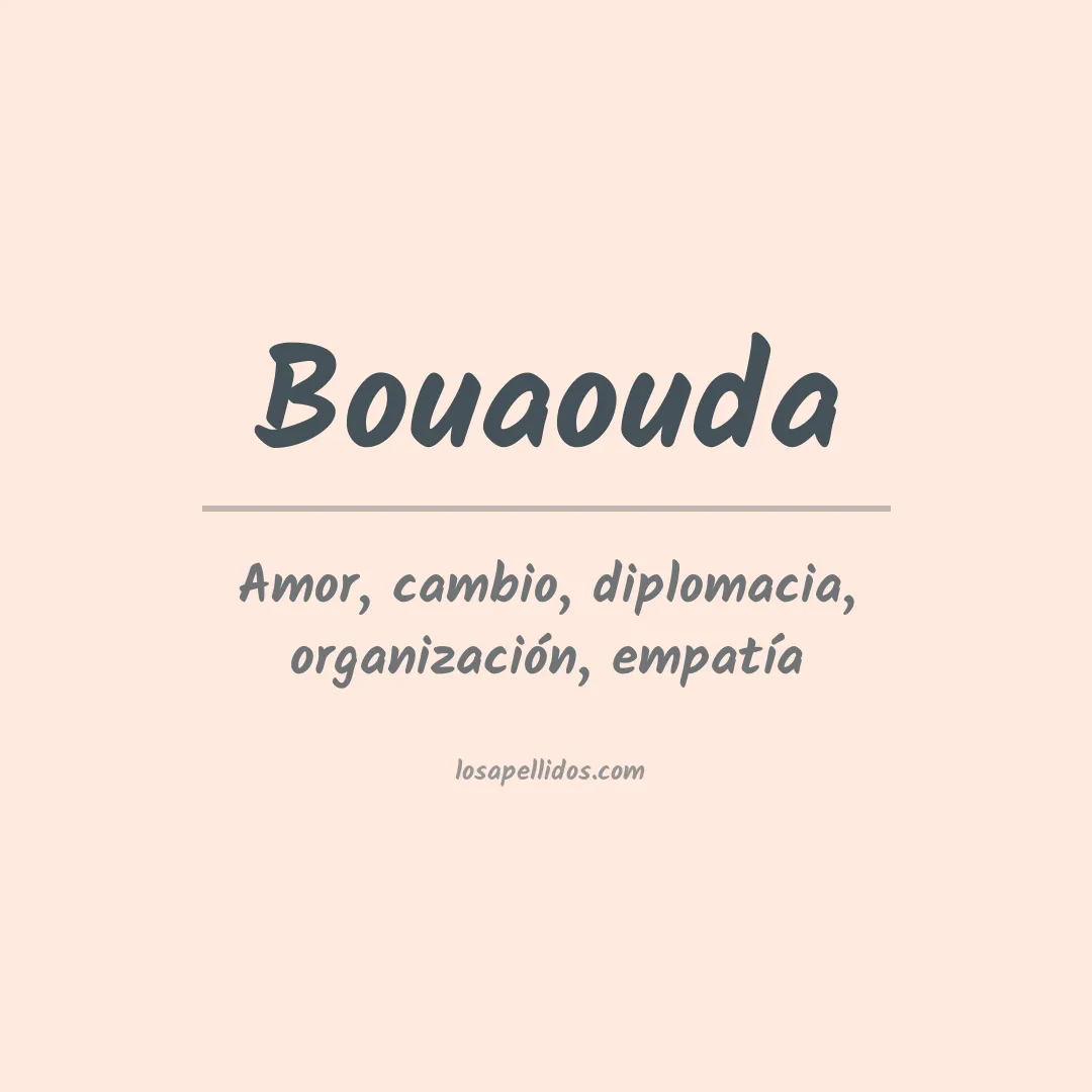 Apellido Bouaouda