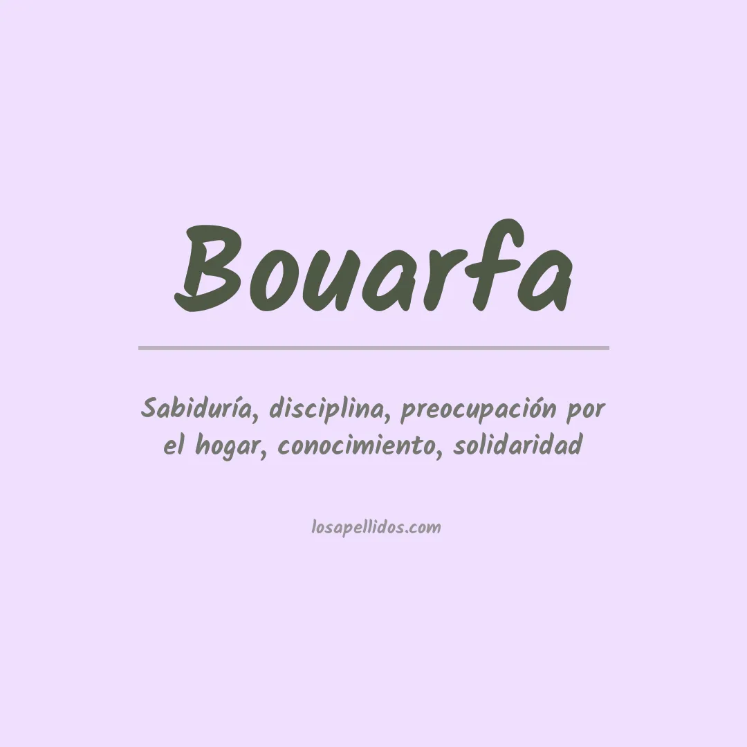 Apellido Bouarfa