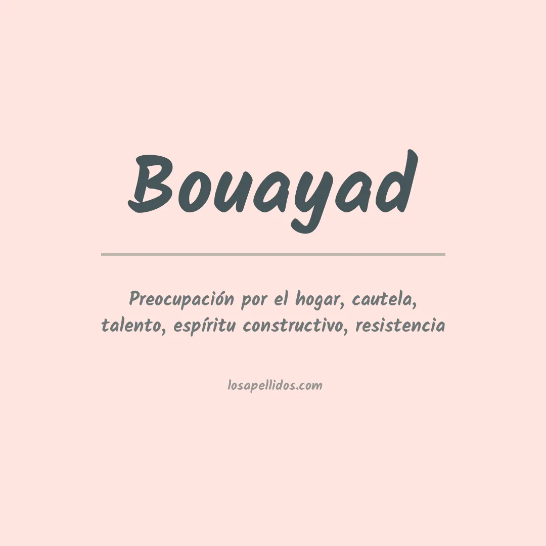 Apellido Bouayad