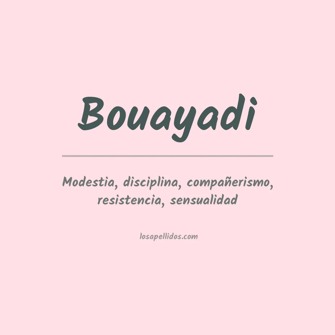 Apellido Bouayadi