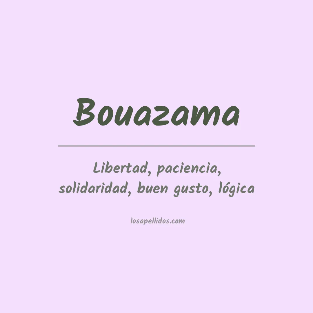Apellido Bouazama