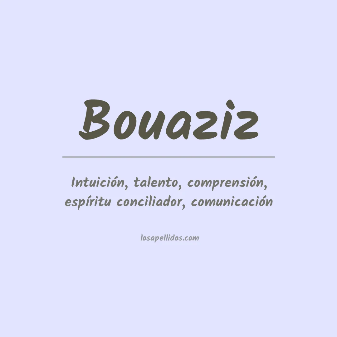 Apellido Bouaziz