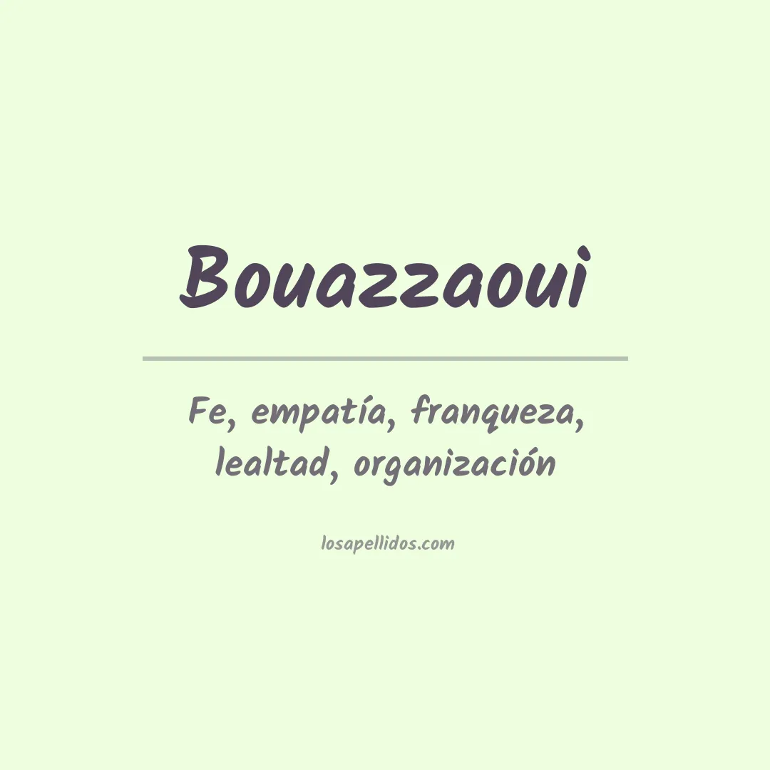 Apellido Bouazzaoui