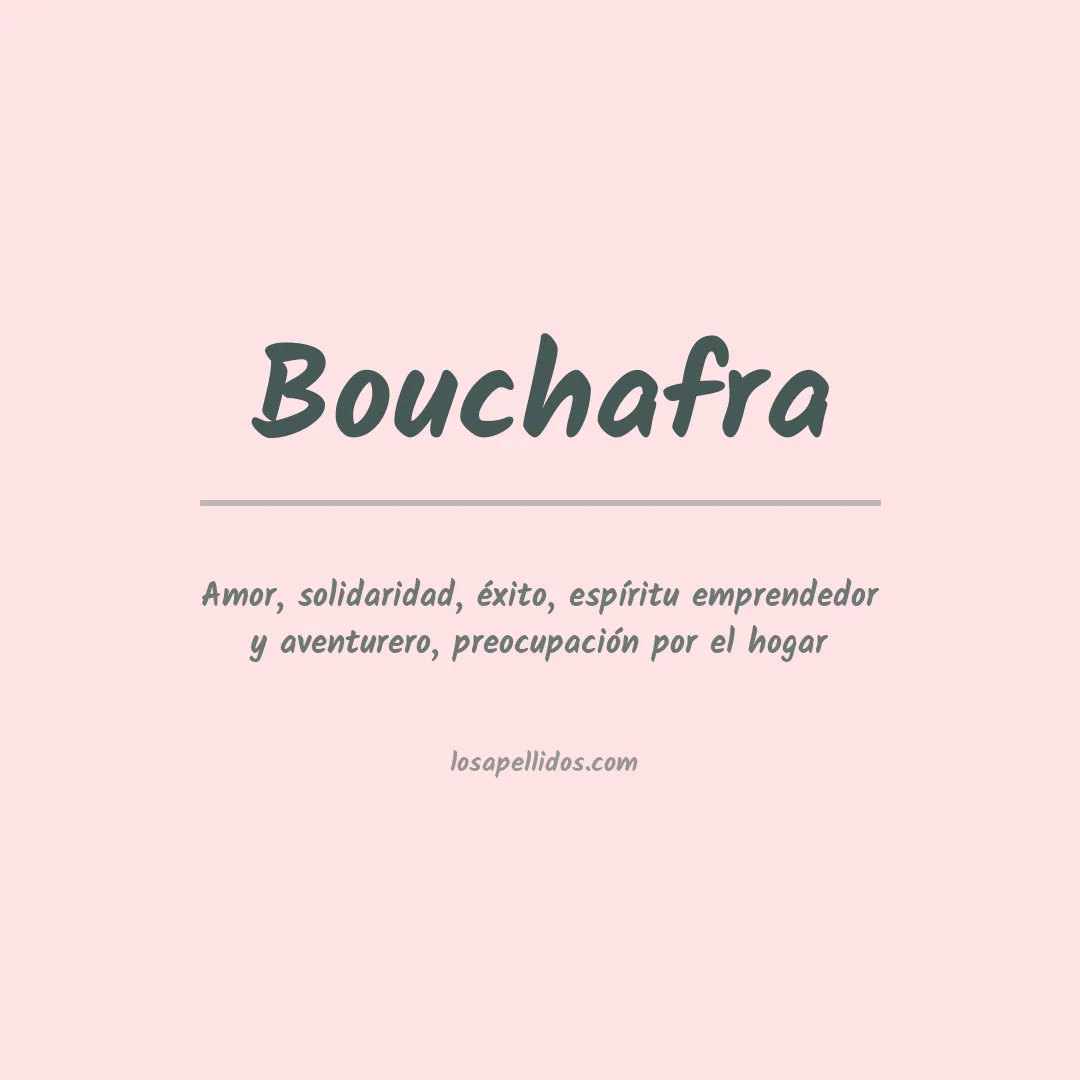 Apellido Bouchafra