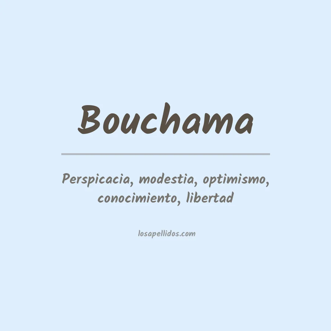 Apellido Bouchama