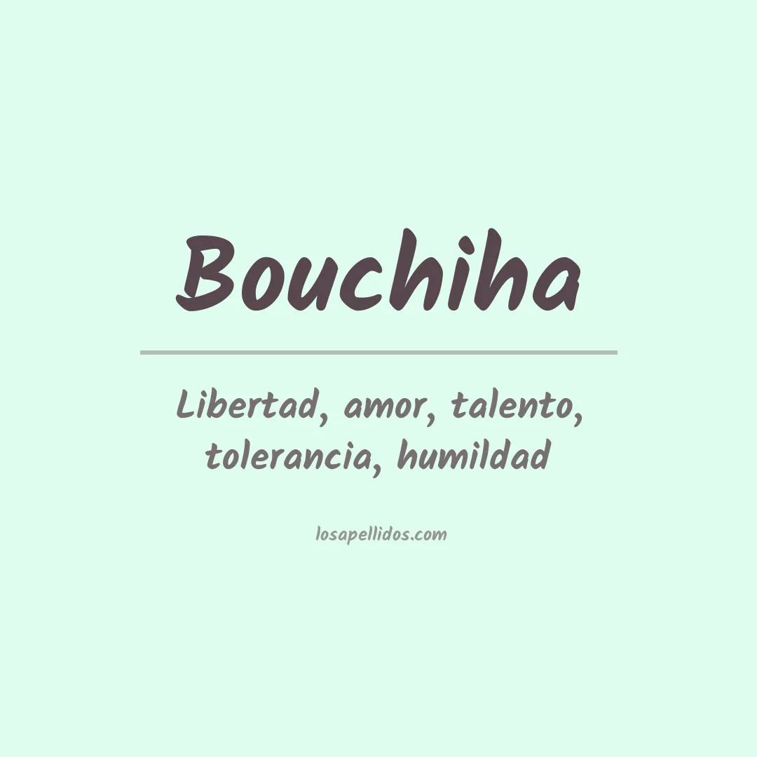 Apellido Bouchiha