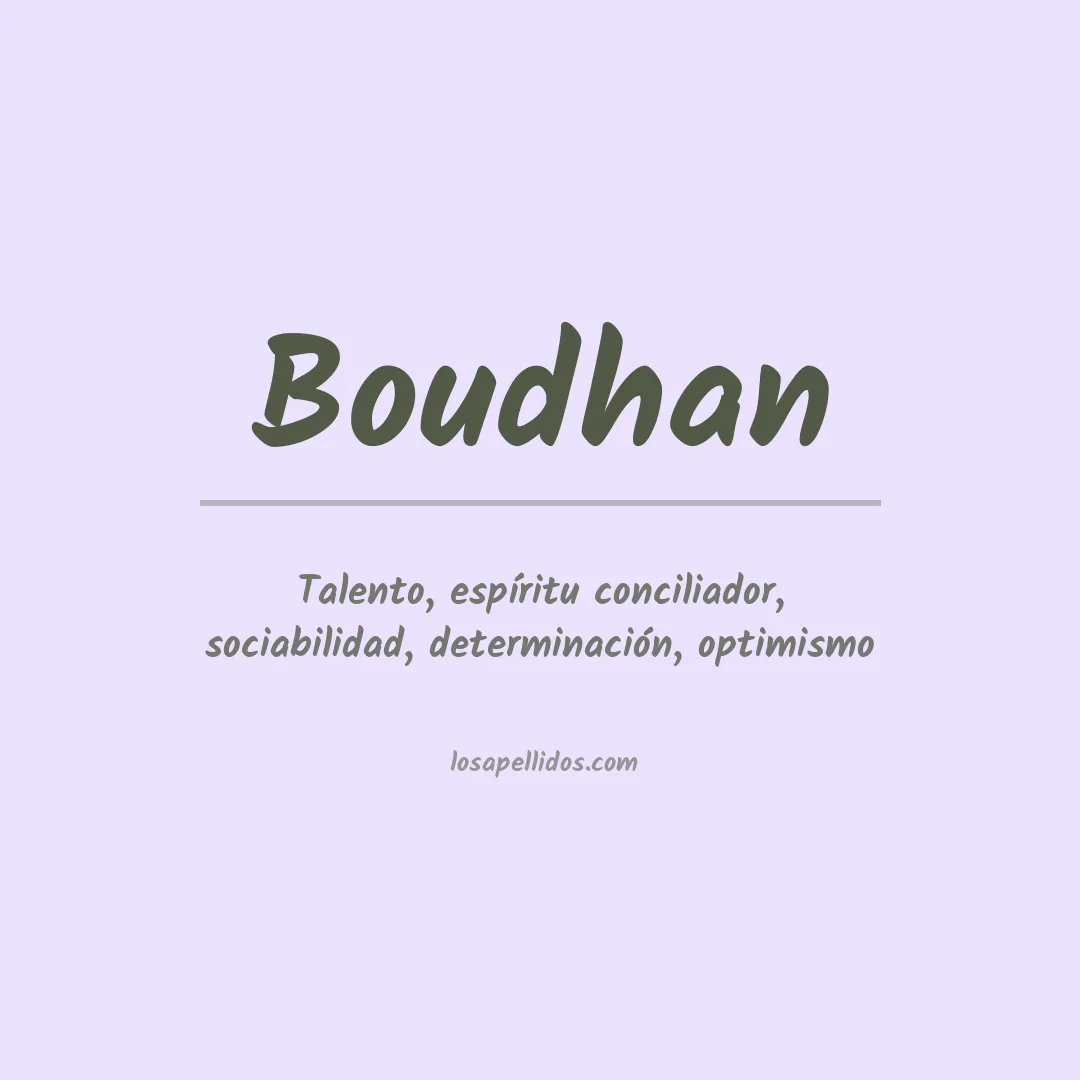 Apellido Boudhan