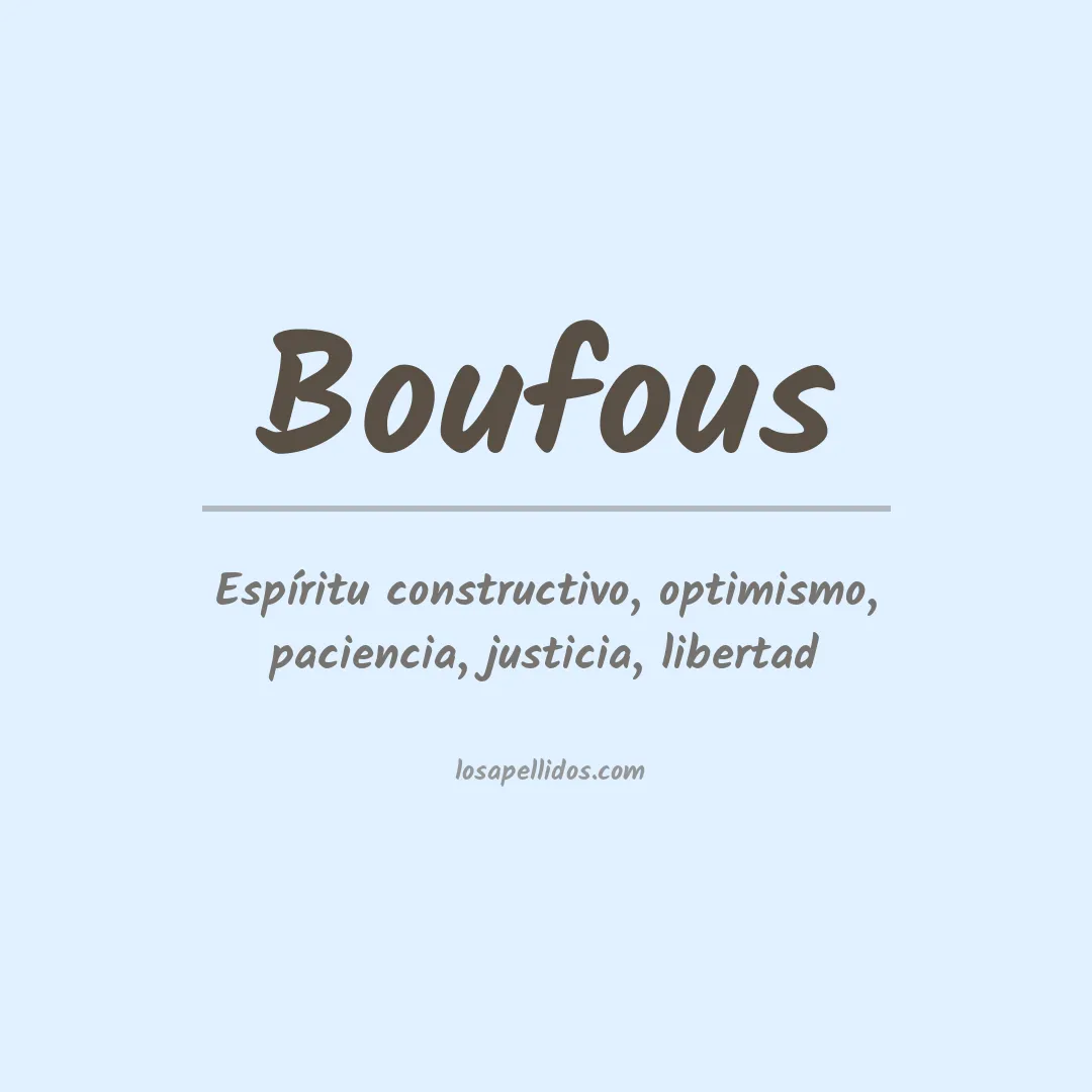 Apellido Boufous