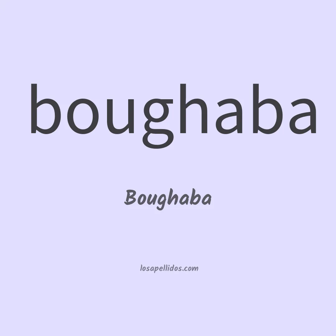 Boughaba en chino