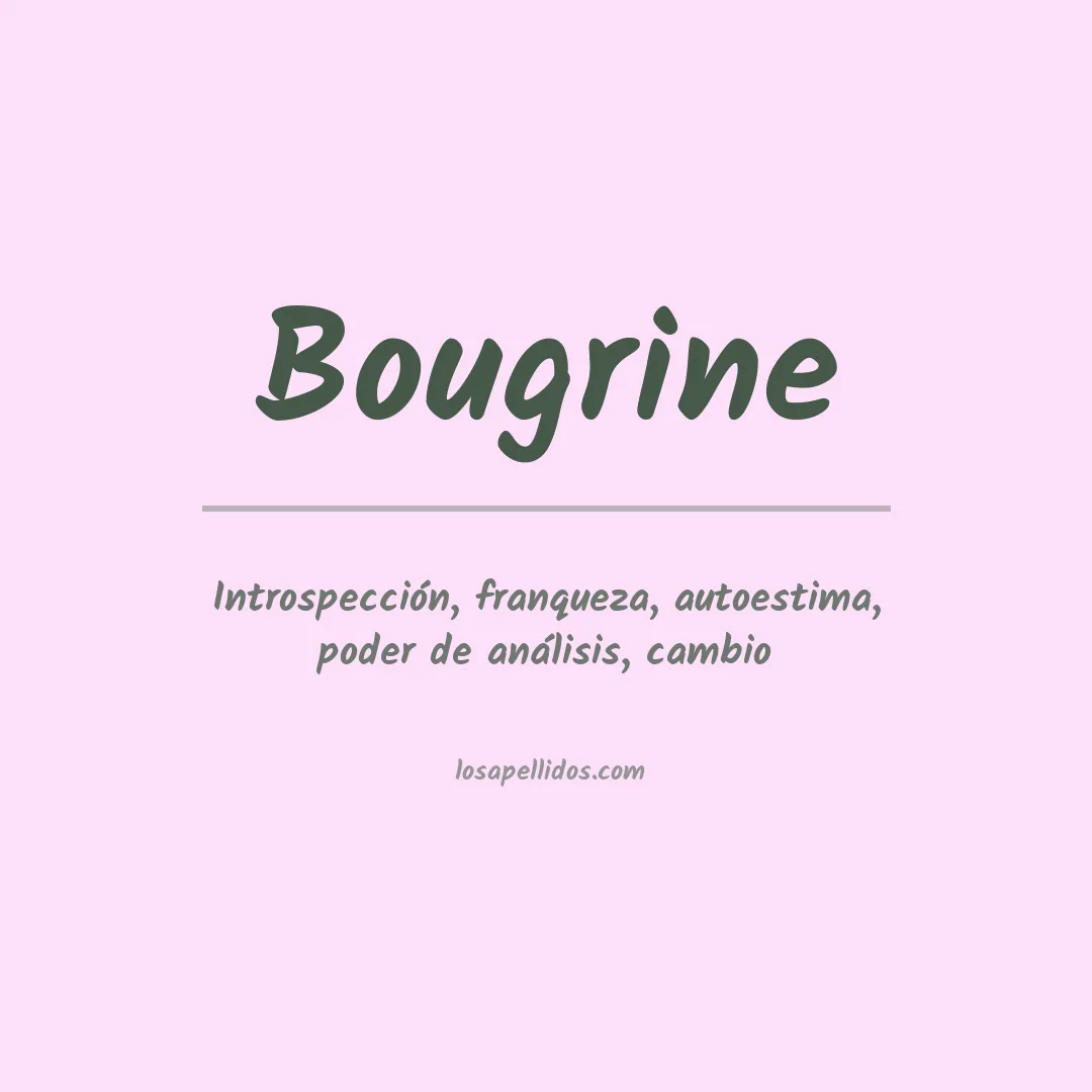 Apellido Bougrine