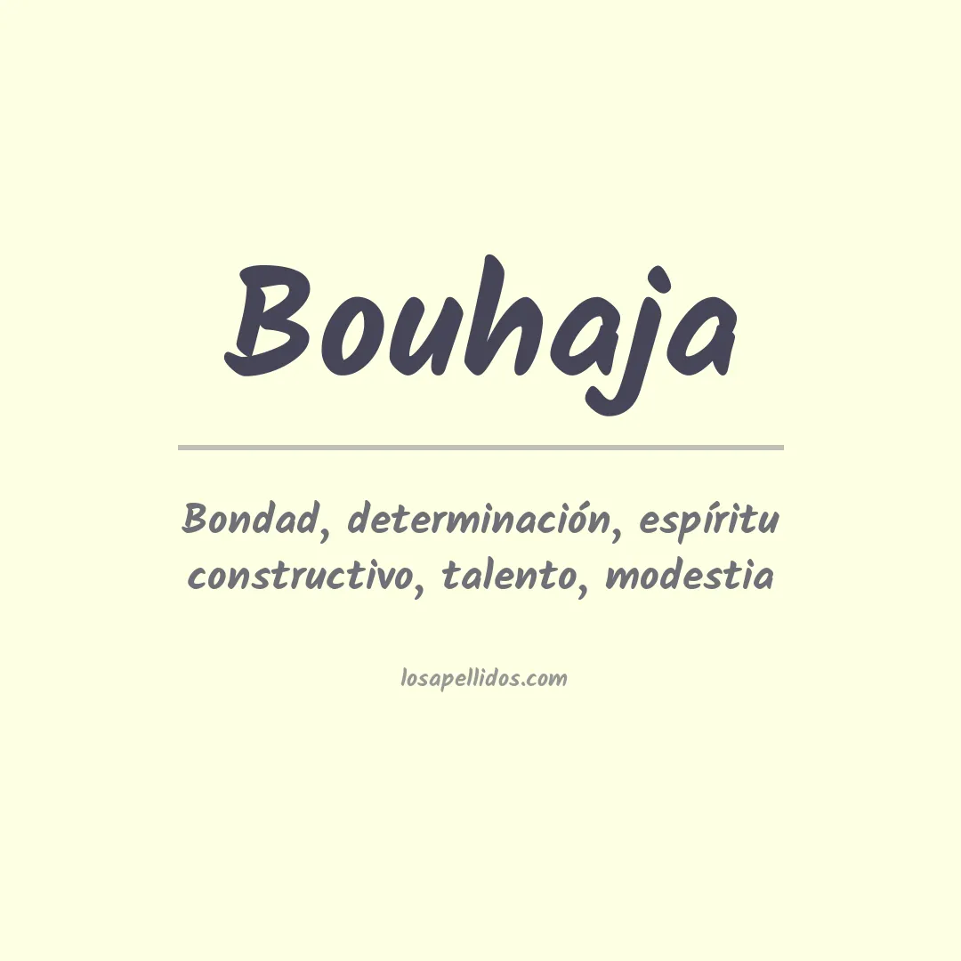 Apellido Bouhaja