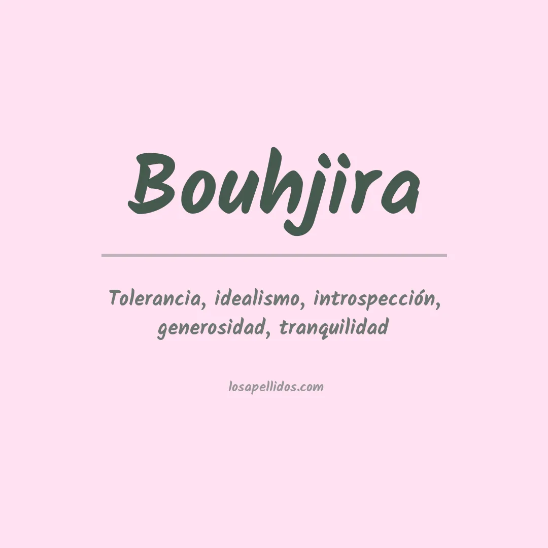 Apellido Bouhjira