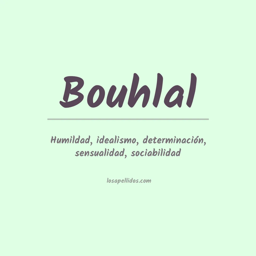Apellido Bouhlal