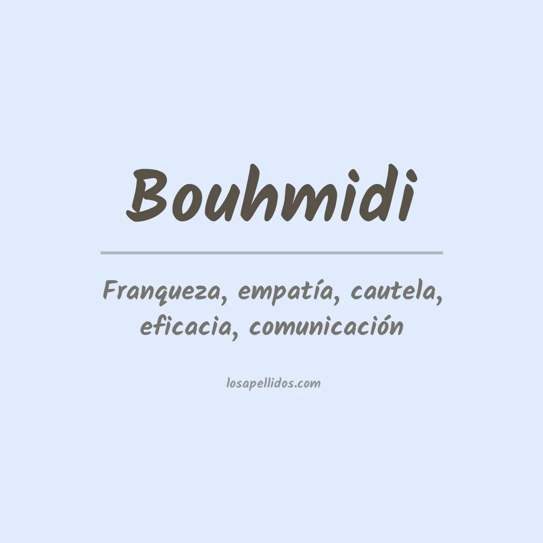 Apellido Bouhmidi