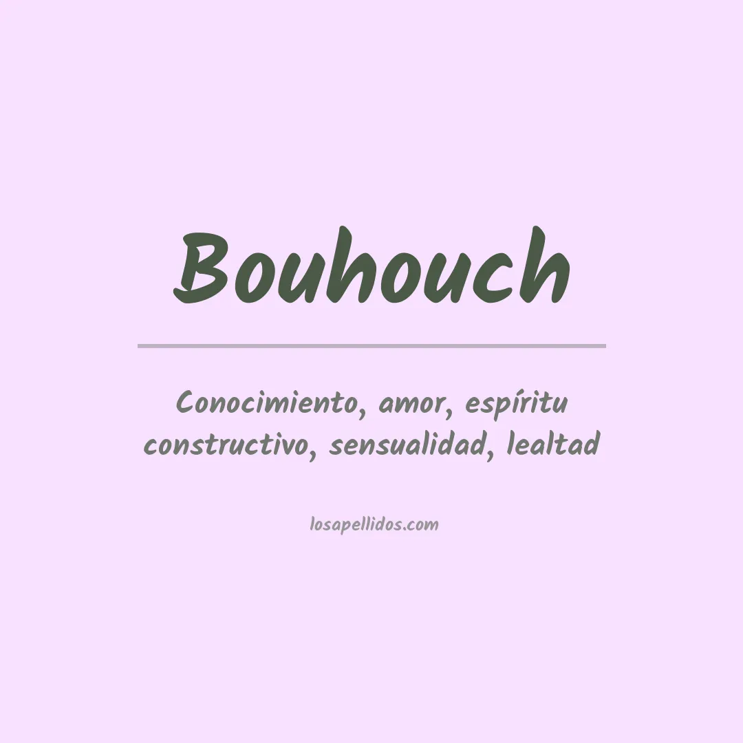 Apellido Bouhouch