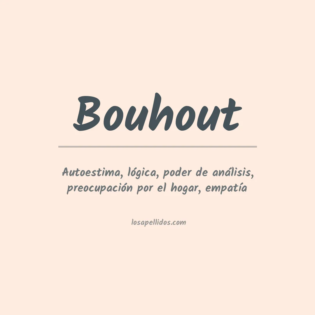 Apellido Bouhout