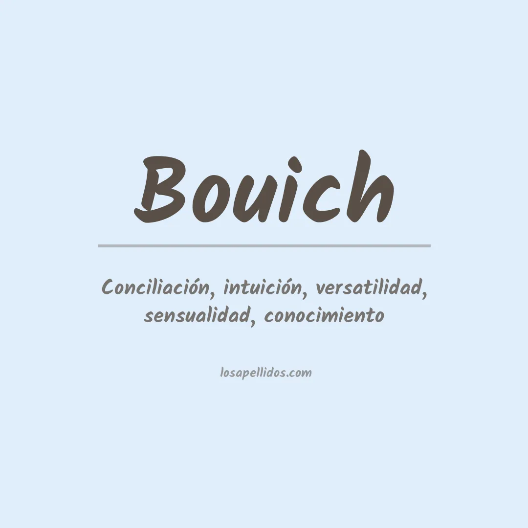 Apellido Bouich