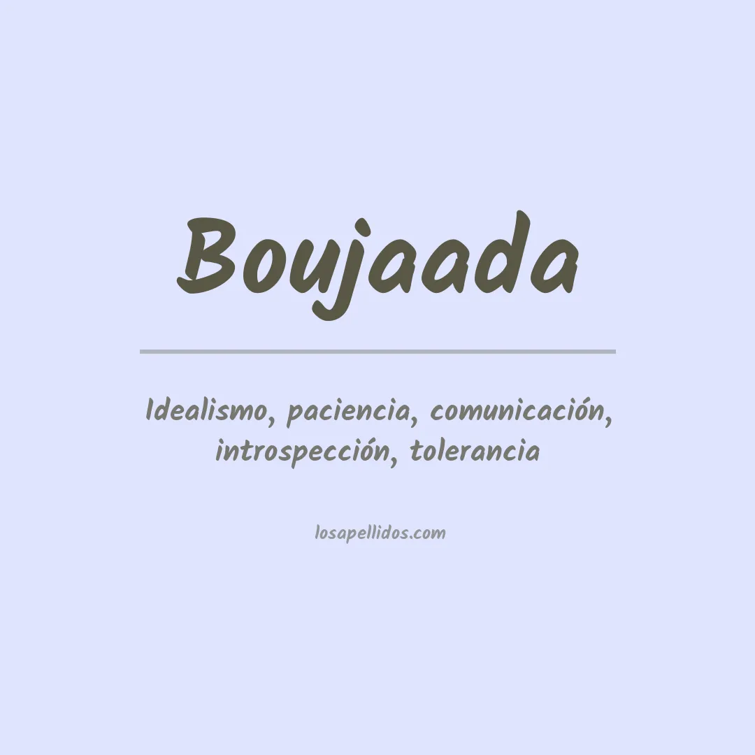 Apellido Boujaada