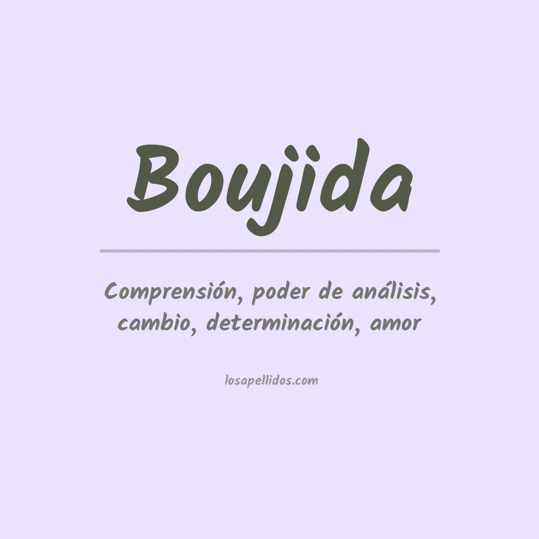 Apellido Boujida