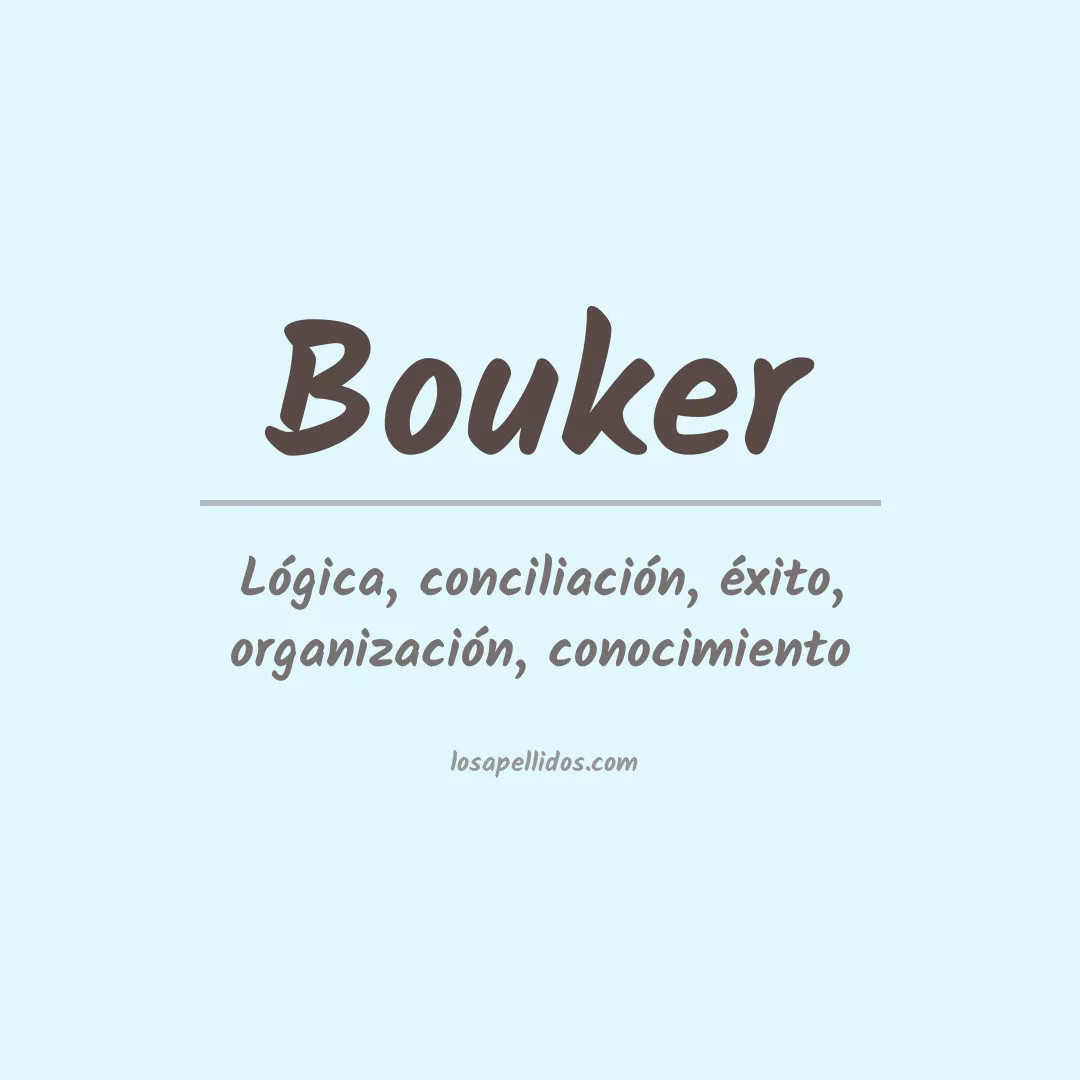 Apellido Bouker