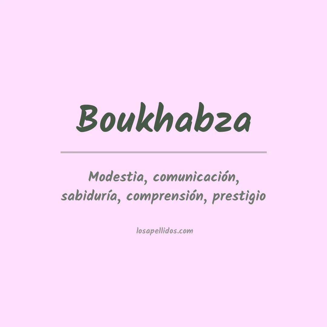 Apellido Boukhabza