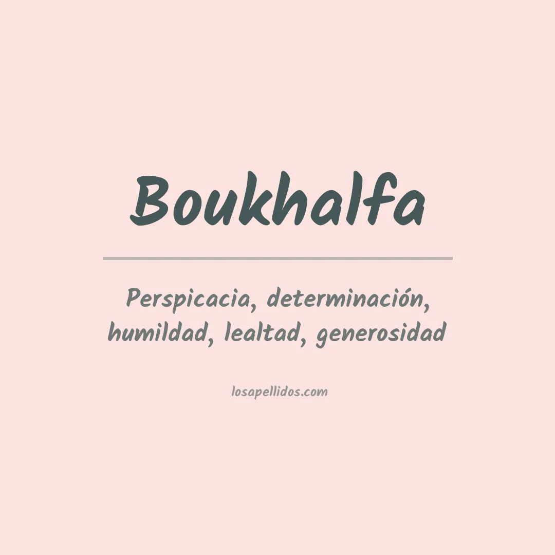 Apellido Boukhalfa