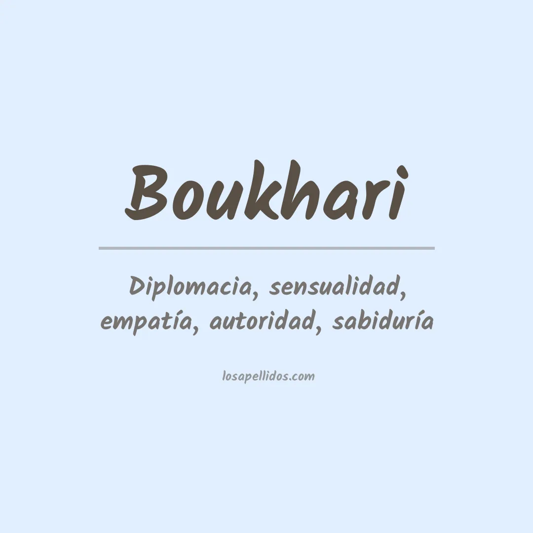 Apellido Boukhari