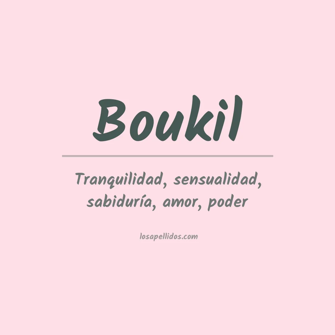 Apellido Boukil