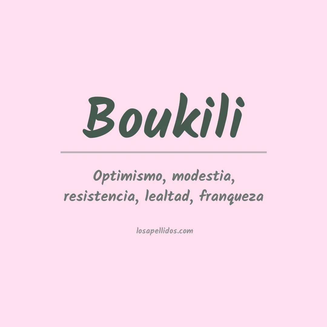 Apellido Boukili