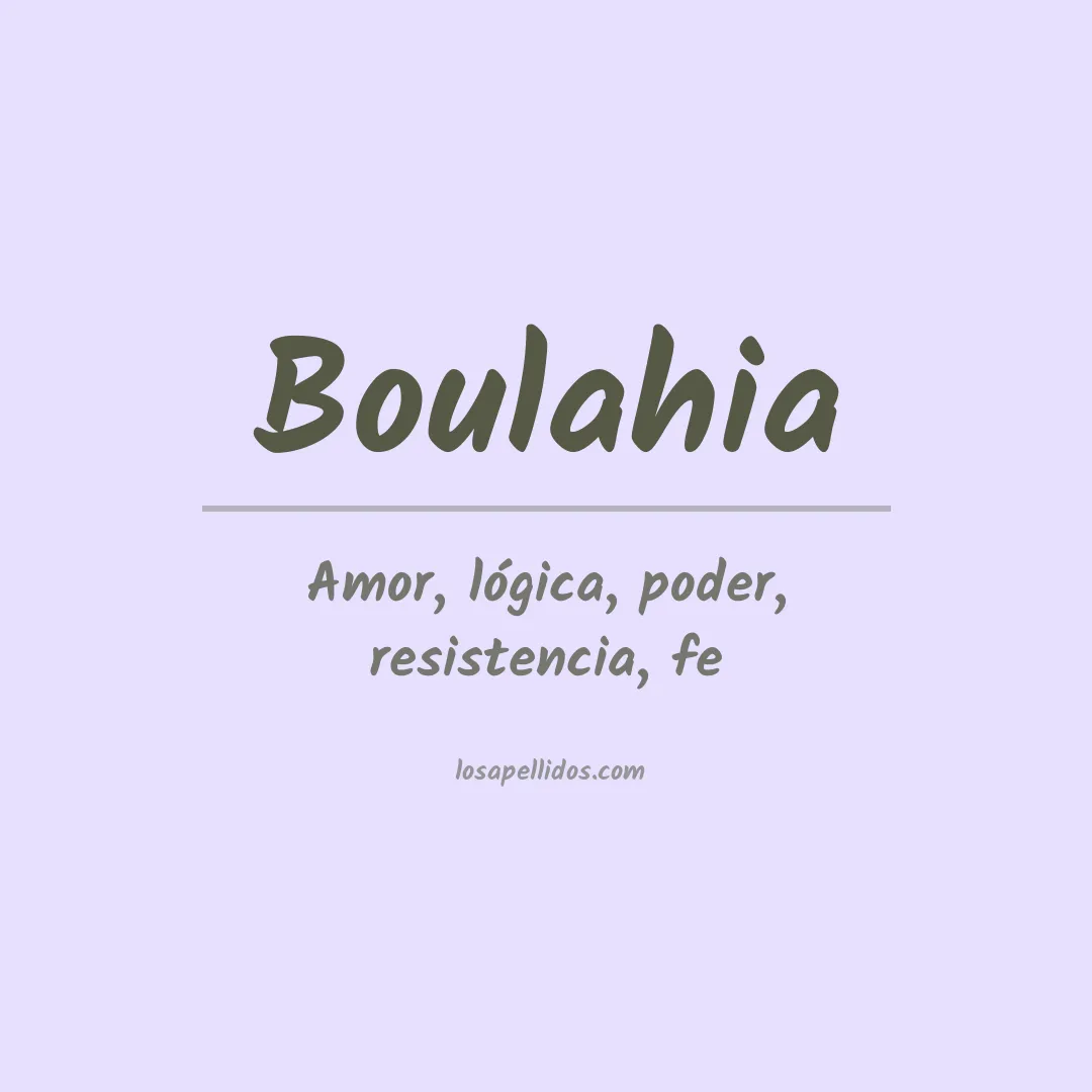 Apellido Boulahia