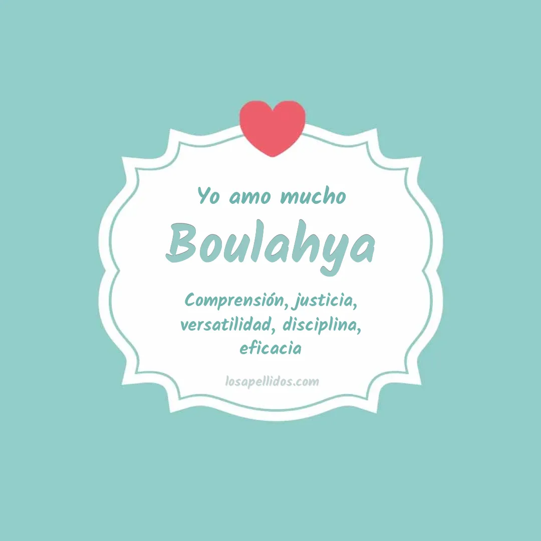 Yo amo mucho Boulahya