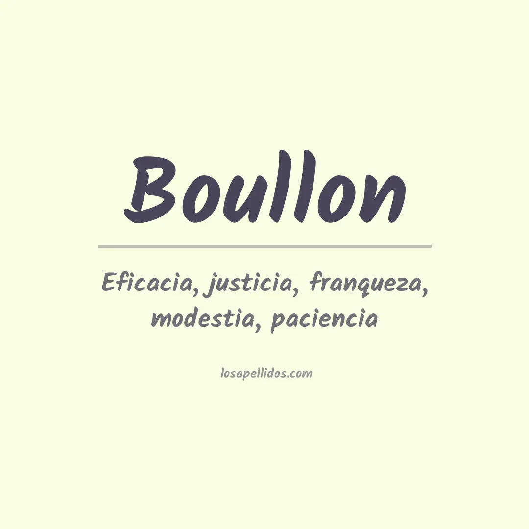 Apellido Boullon