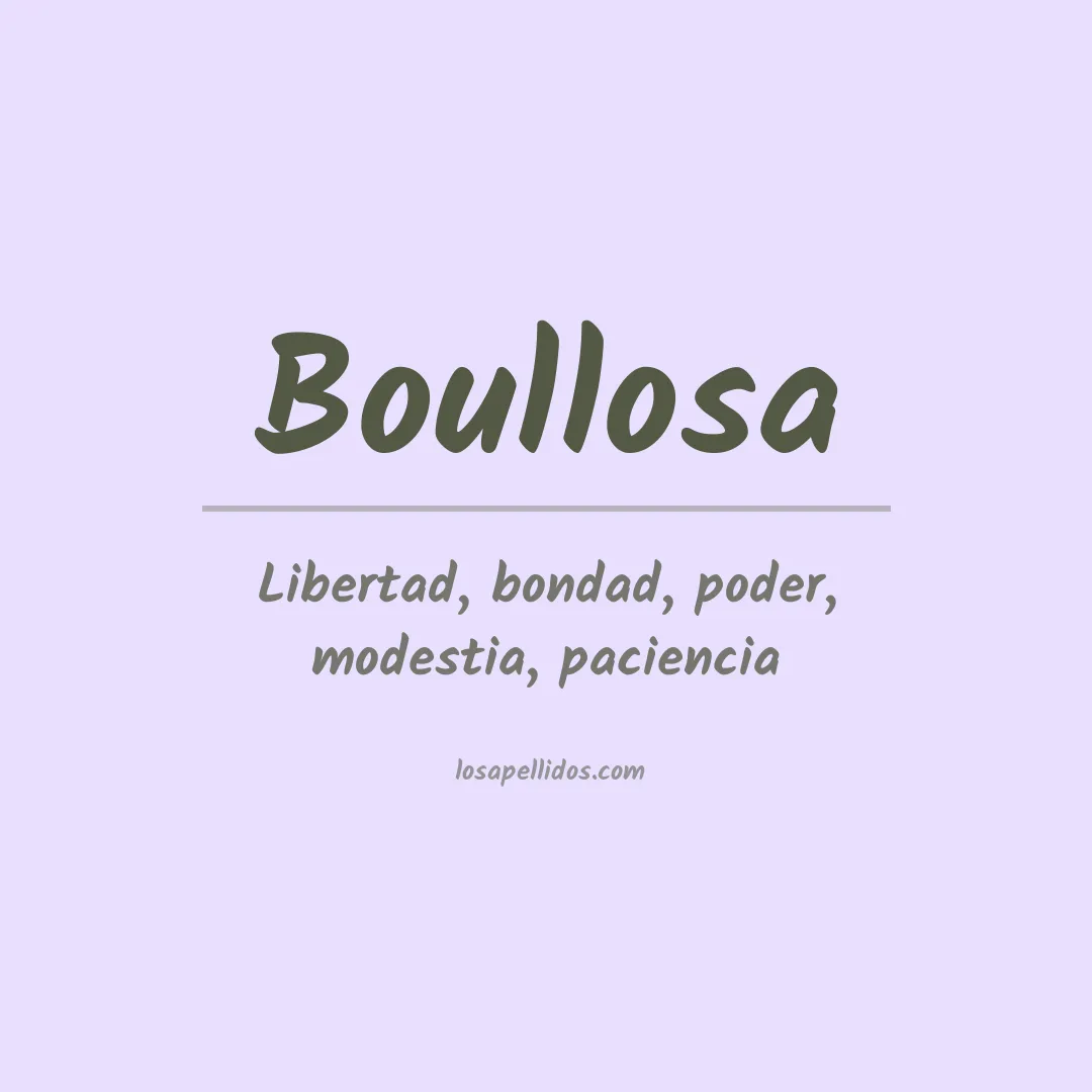 Apellido Boullosa