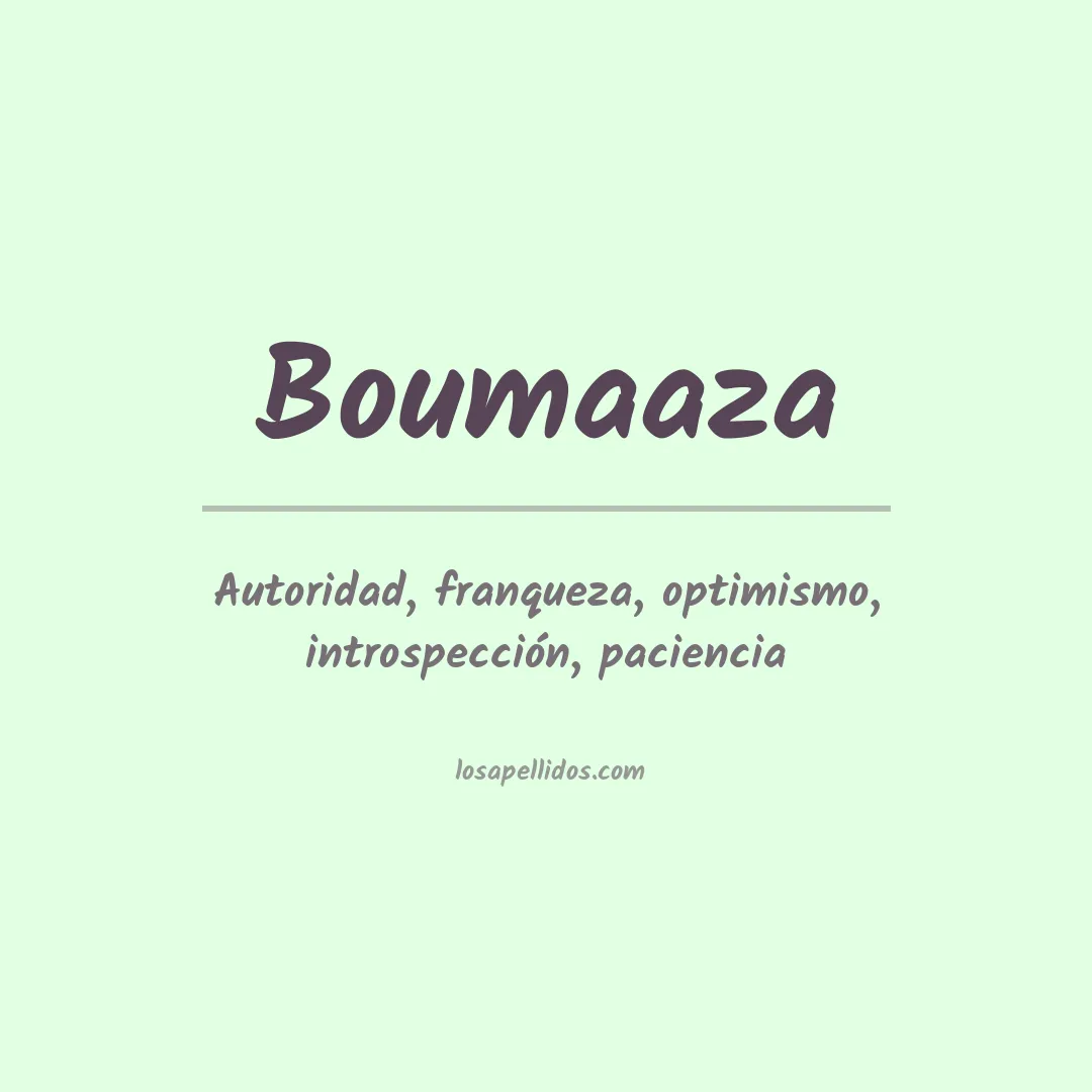 Apellido Boumaaza