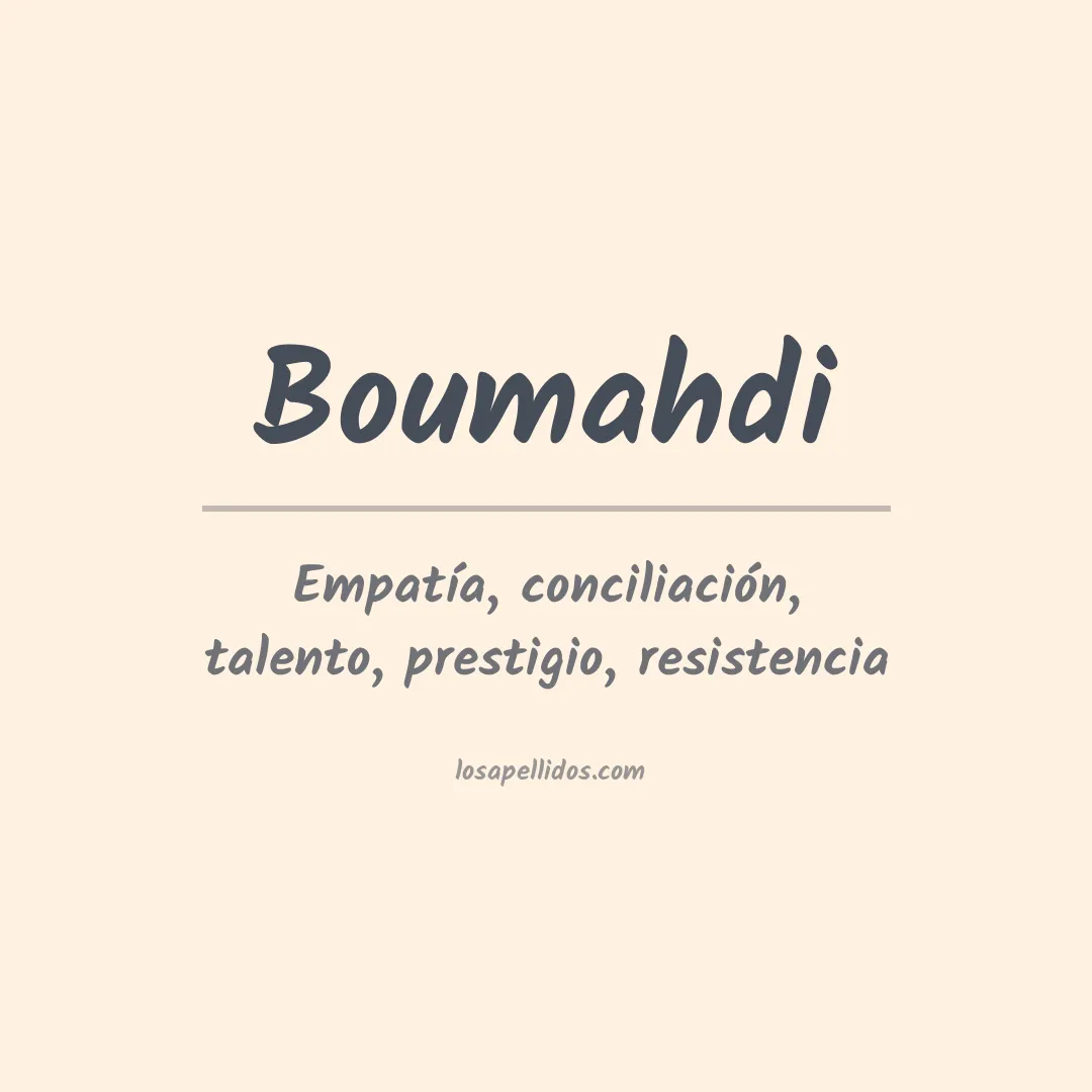 Apellido Boumahdi