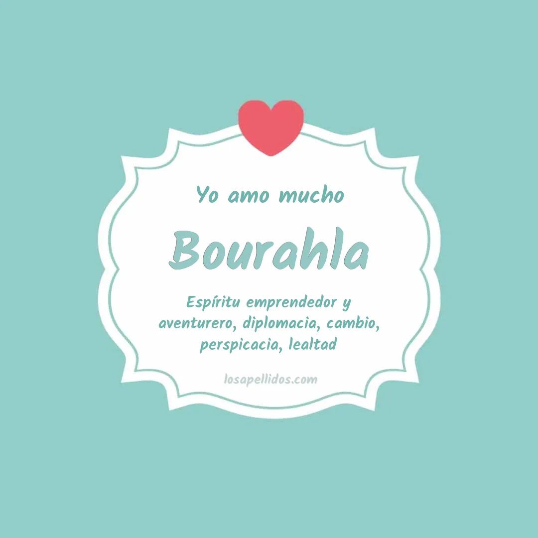 Yo amo mucho Bourahla
