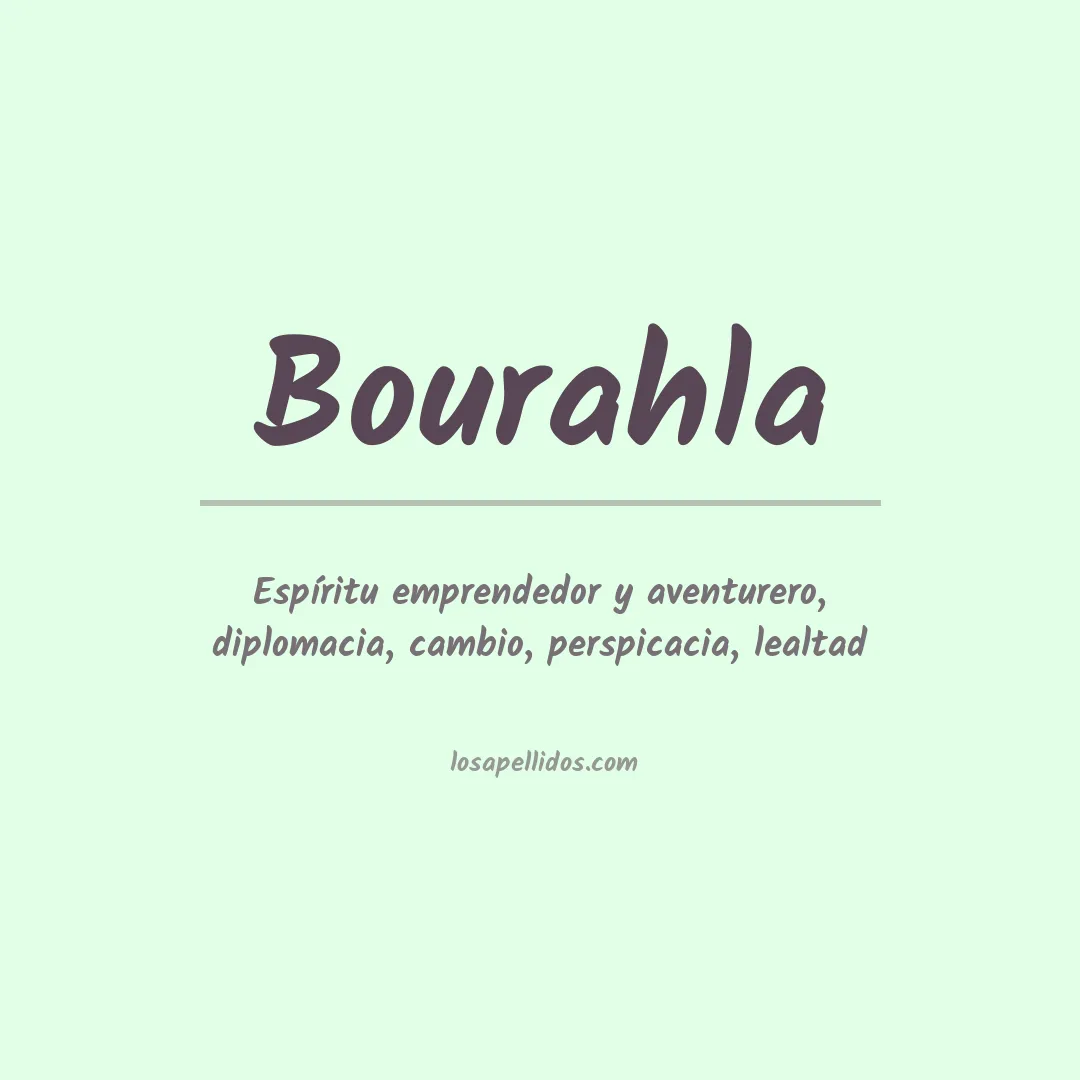 Apellido Bourahla